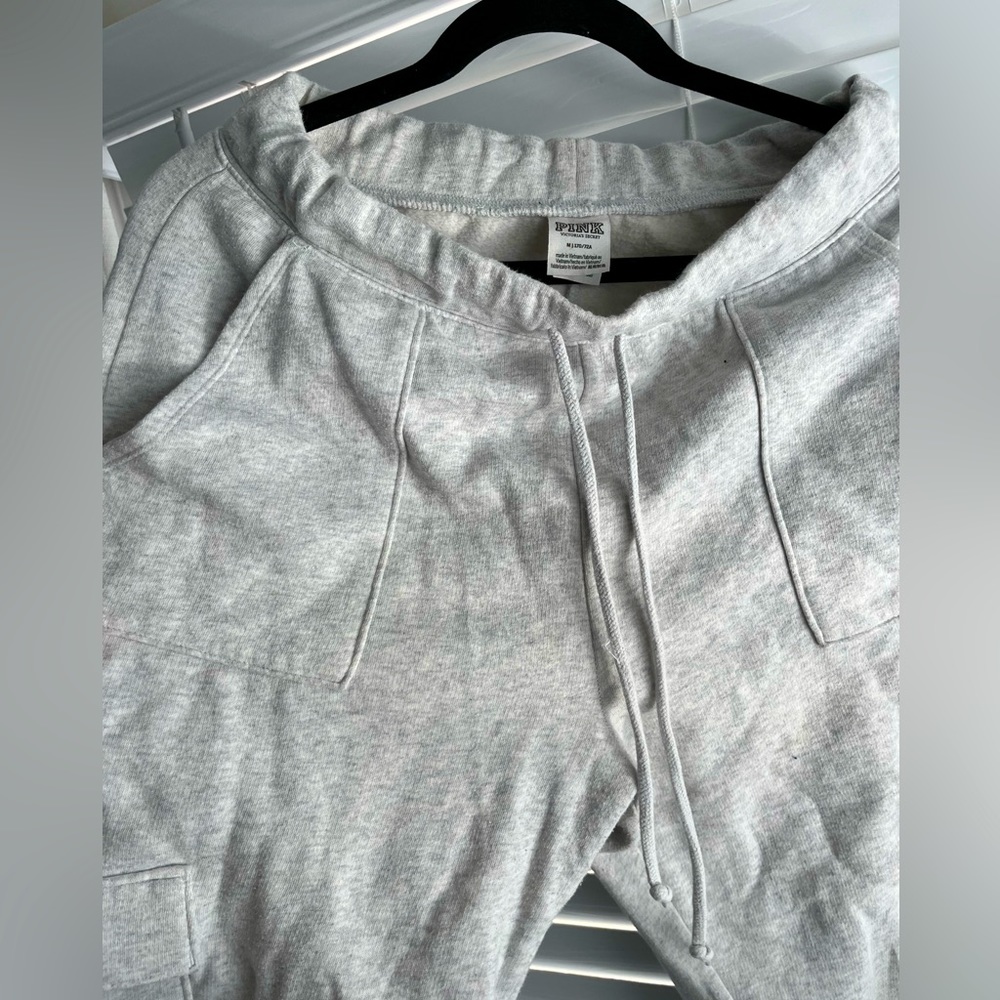 Pink Cargo Sweatpants